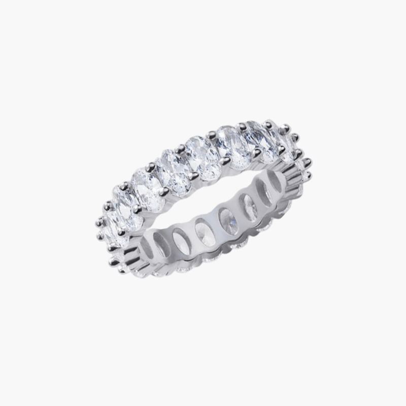 Anillo de corte ovalado