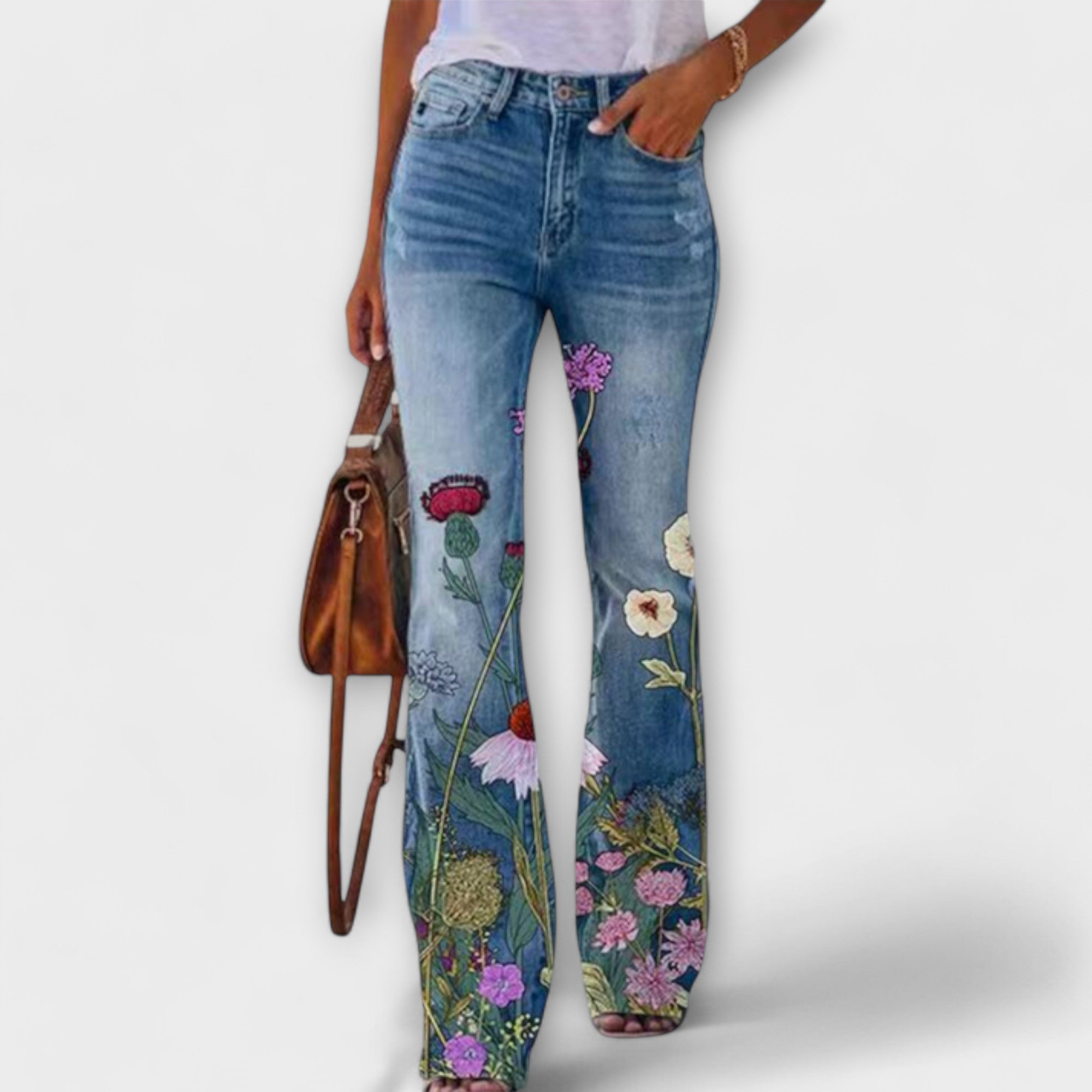 Alexandra - Pantalones con flores