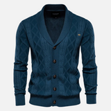 Francisco - Cárdigan Argyle Mezcla Suave