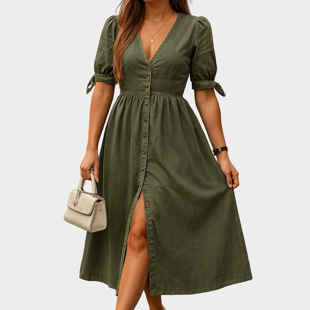 Vestido de mezclilla con botones