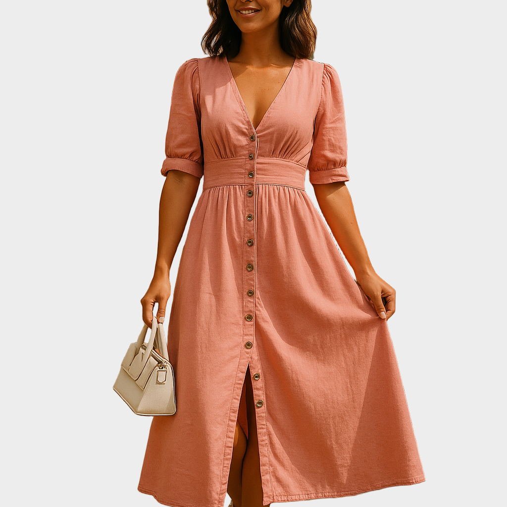 Vestido de mezclilla con botones