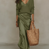 Sonia | Conjunto de Vestido Slip & Malha