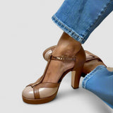 Criselmara - Sandalias de tacón alto elegantes y cómodas
