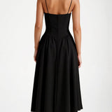 Odete - Vestido midi con corsé estructurado