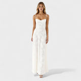 Verona - Vestido maxi de encaje floral