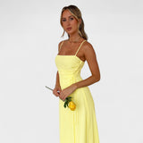 Flóssi - Vestido maxi amarillo