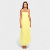Flóssi - Vestido maxi amarillo