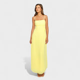 Flóssi - Vestido maxi amarillo