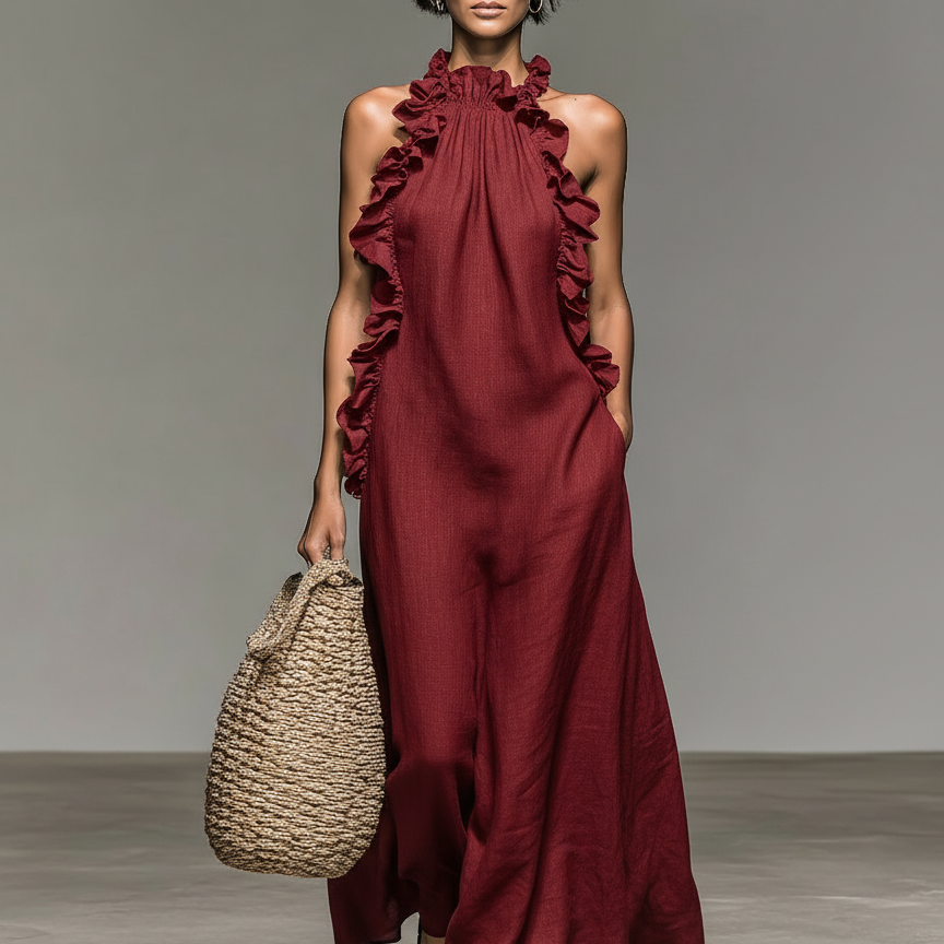 Lua | Vestido Maxi con Bolsillos