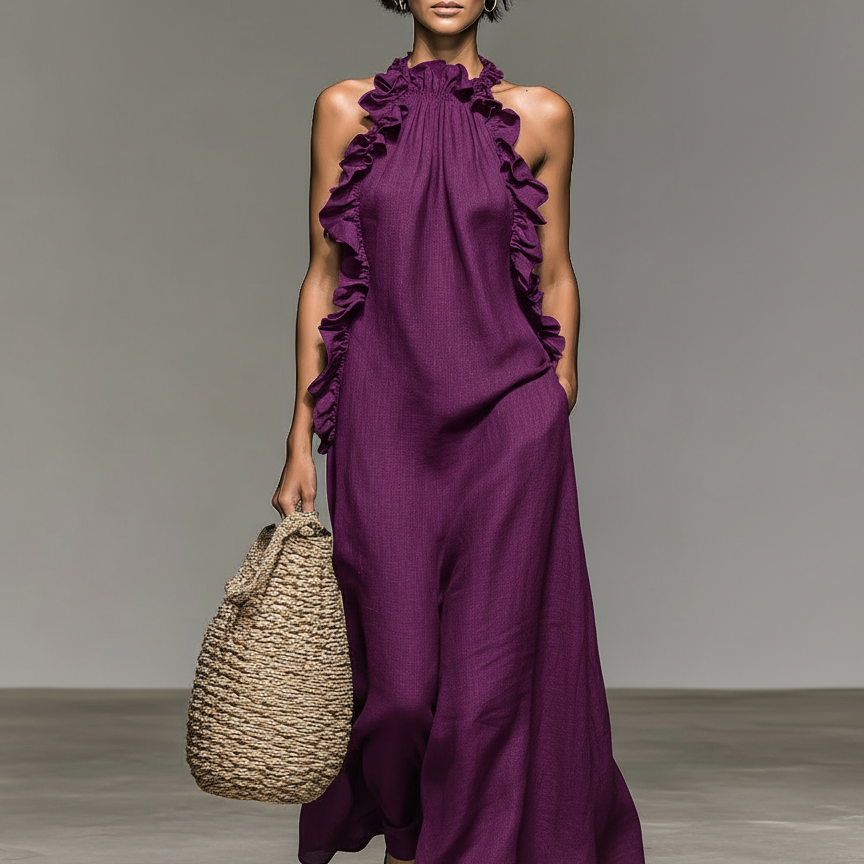 Lua | Vestido Maxi con Bolsillos