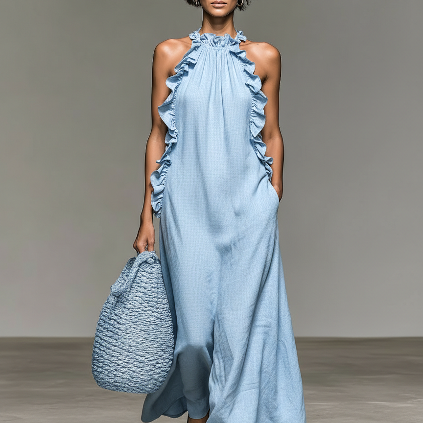 Lua | Vestido Maxi con Bolsillos