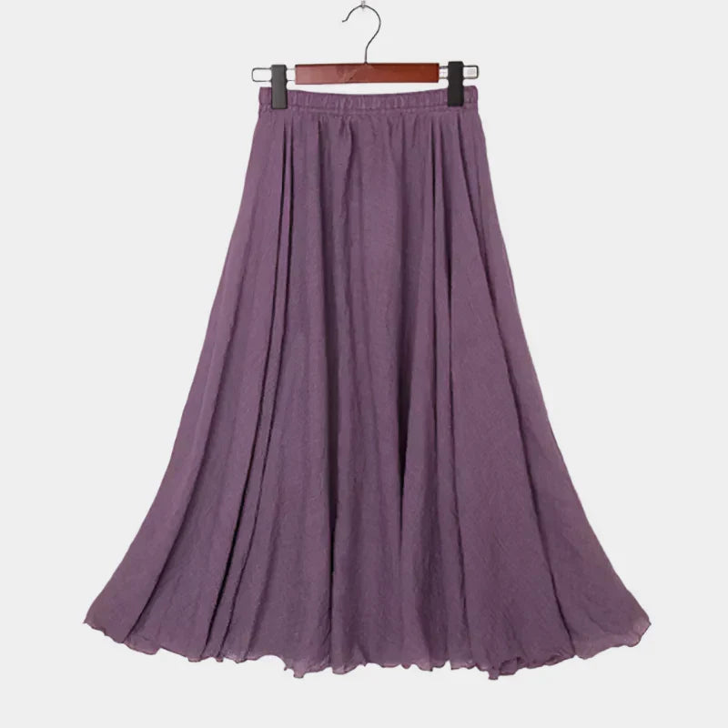 Falda Elegante de Cintura Alta