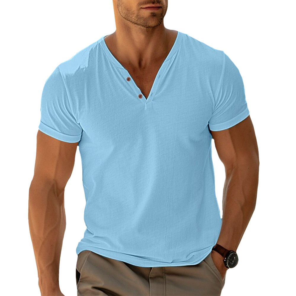 Camisa Henley - Corte Ajustado Movimiento