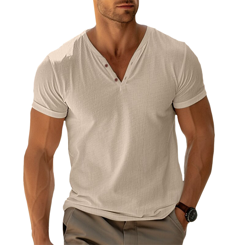 Camisa Henley - Corte Ajustado Movimiento