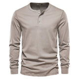 Camisa Henley - Mezcla Suave Transpirable