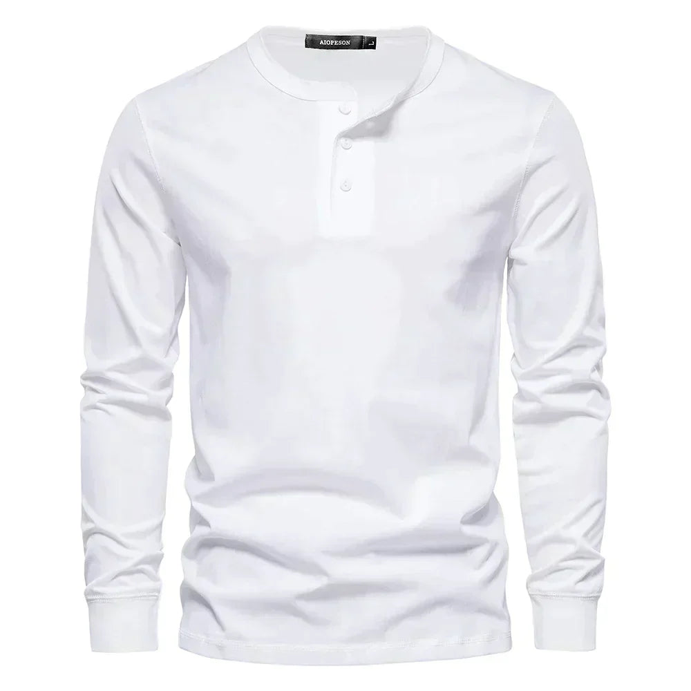 Camisa Henley - Mezcla Suave Transpirable