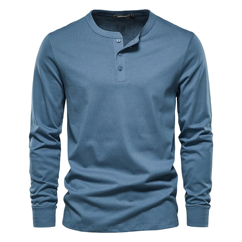 Camisa Henley - Mezcla Suave Transpirable
