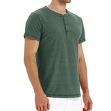 Camiseta Henley - Tejido Suave Cuello