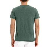 Camiseta Henley - Tejido Suave Cuello