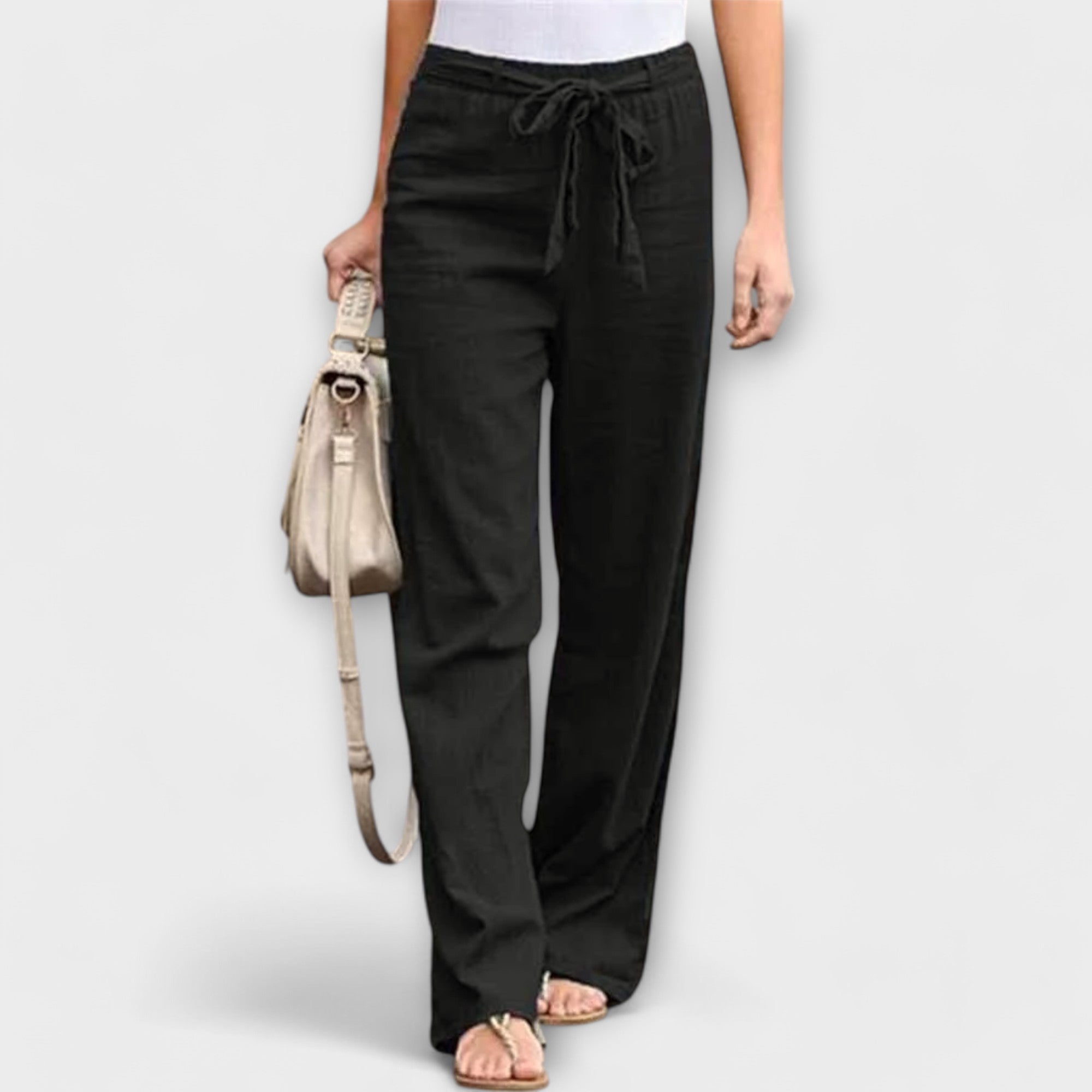 Lorena - Pantalones de lino ligeros