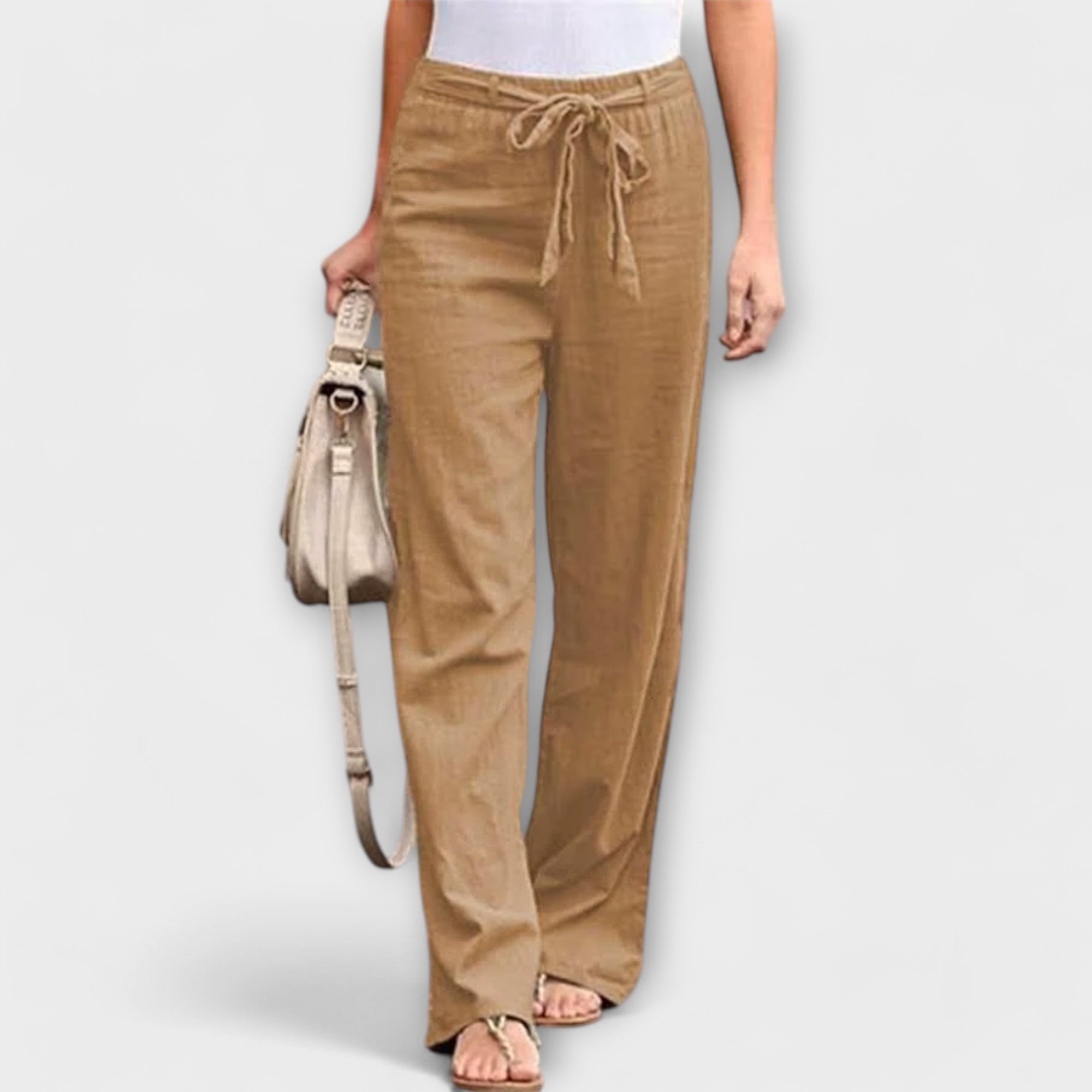 Lorena - Pantalones de lino ligeros