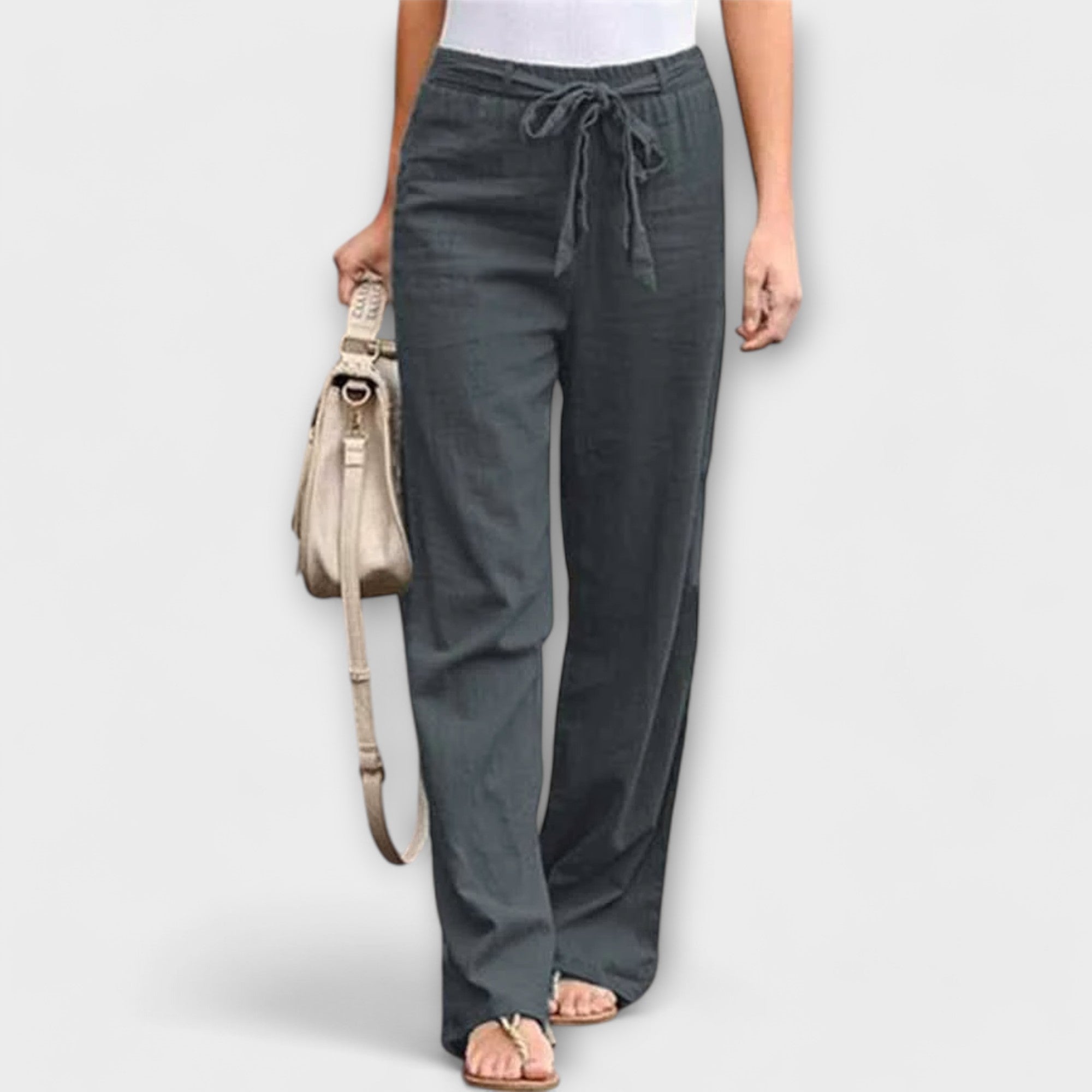 Lorena - Pantalones de lino ligeros