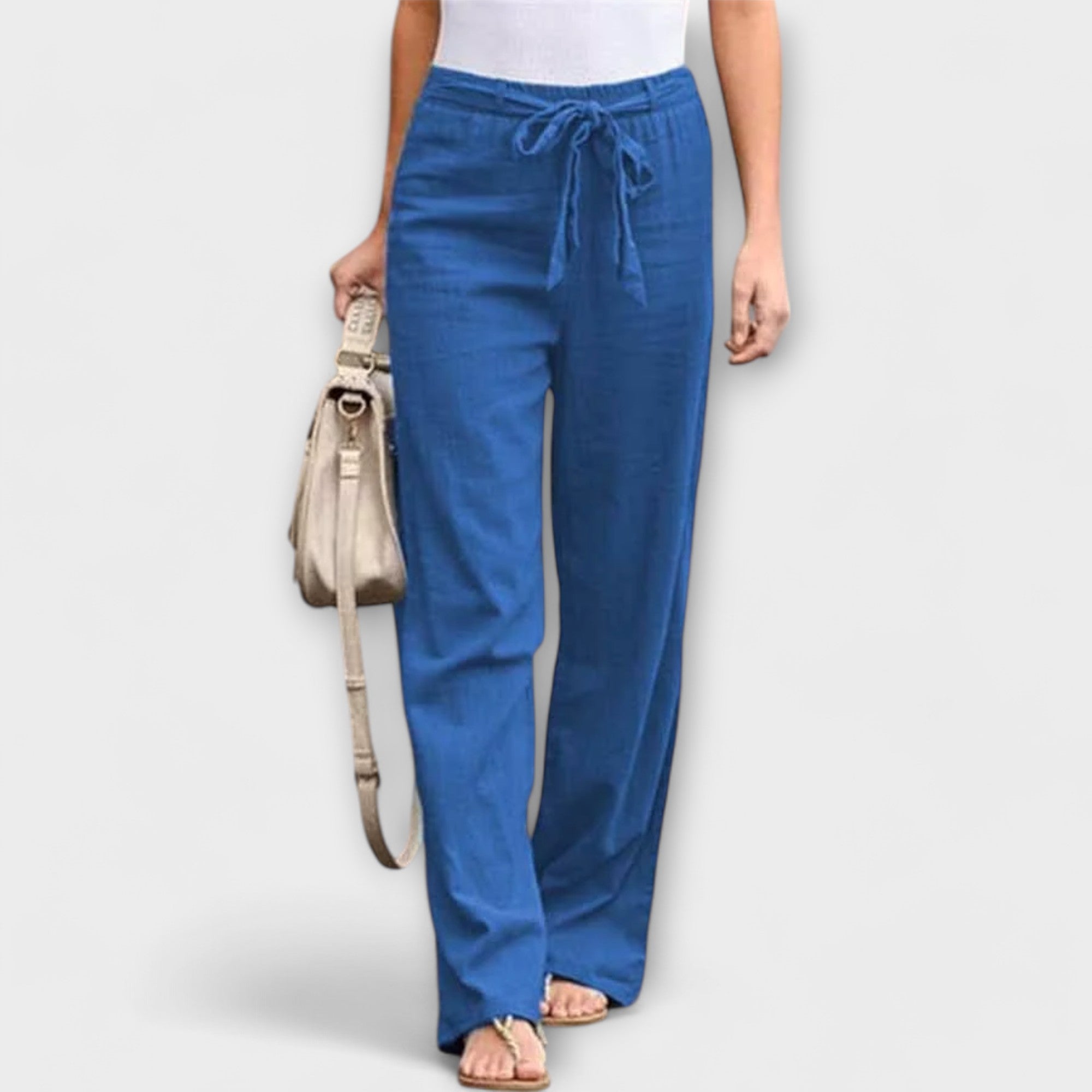 Lorena - Pantalones de lino ligeros