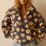 Daisy - Sudadera de Forro Polar Floral
