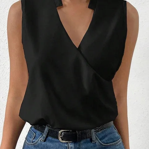 Salete - Top suave con escote en V
