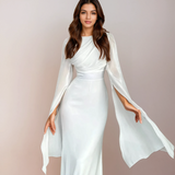 Isabela - Vestido Largo de Satén