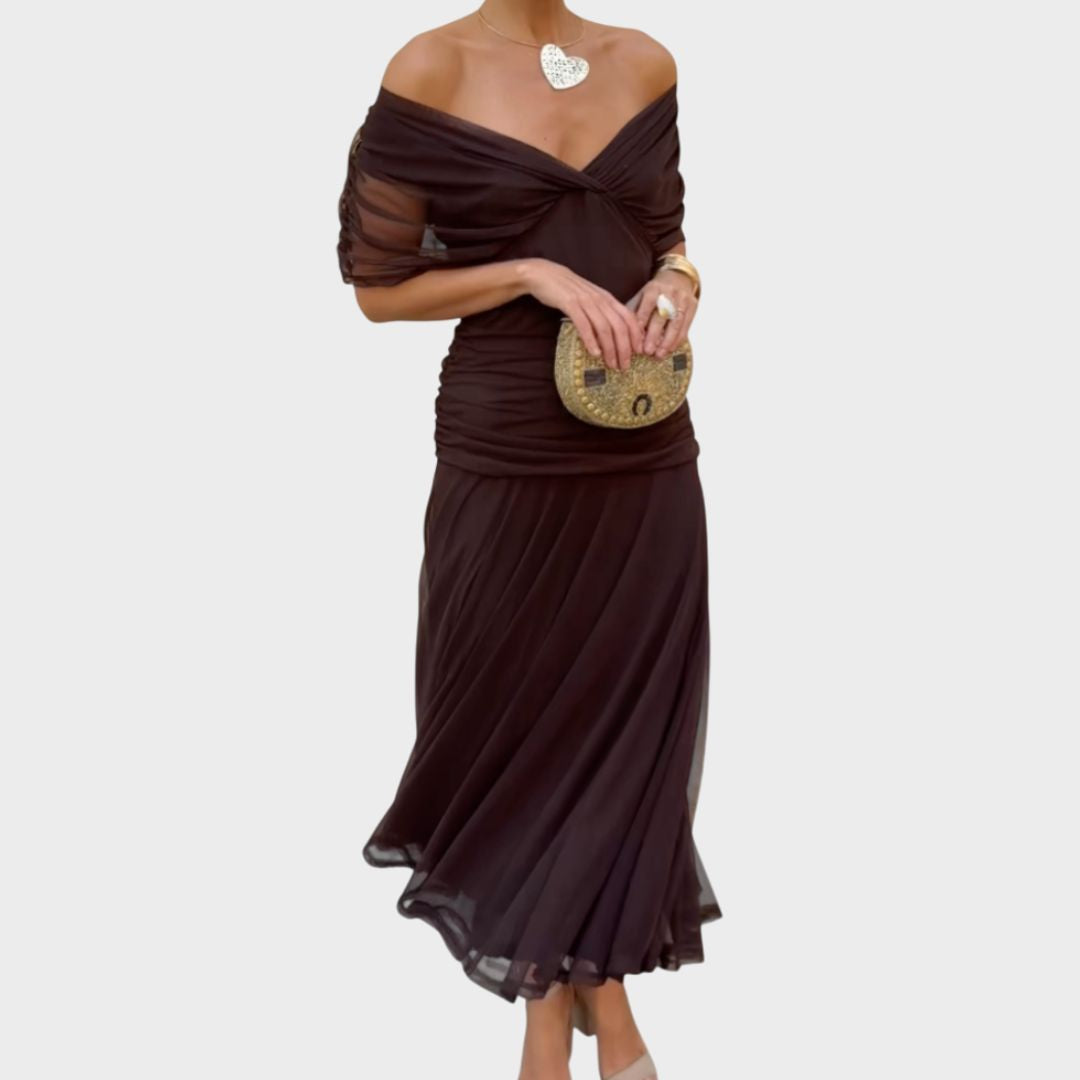 Luana - Vestido elegante con escote en V