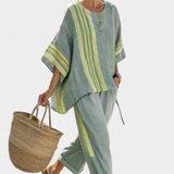 Lorena - Conjunto Boho de Lino y Bambú