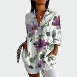 Camisa estilosa con estampado floral