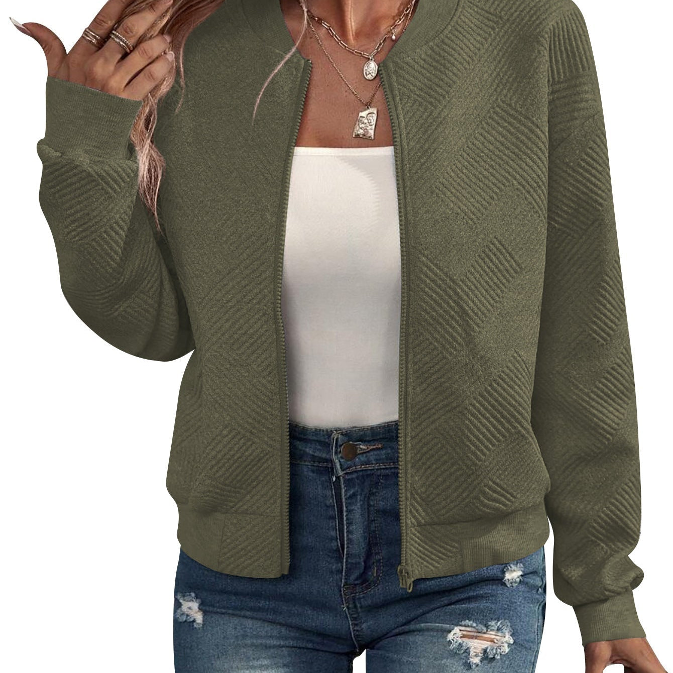 Dora - Chaqueta bomber estructurada