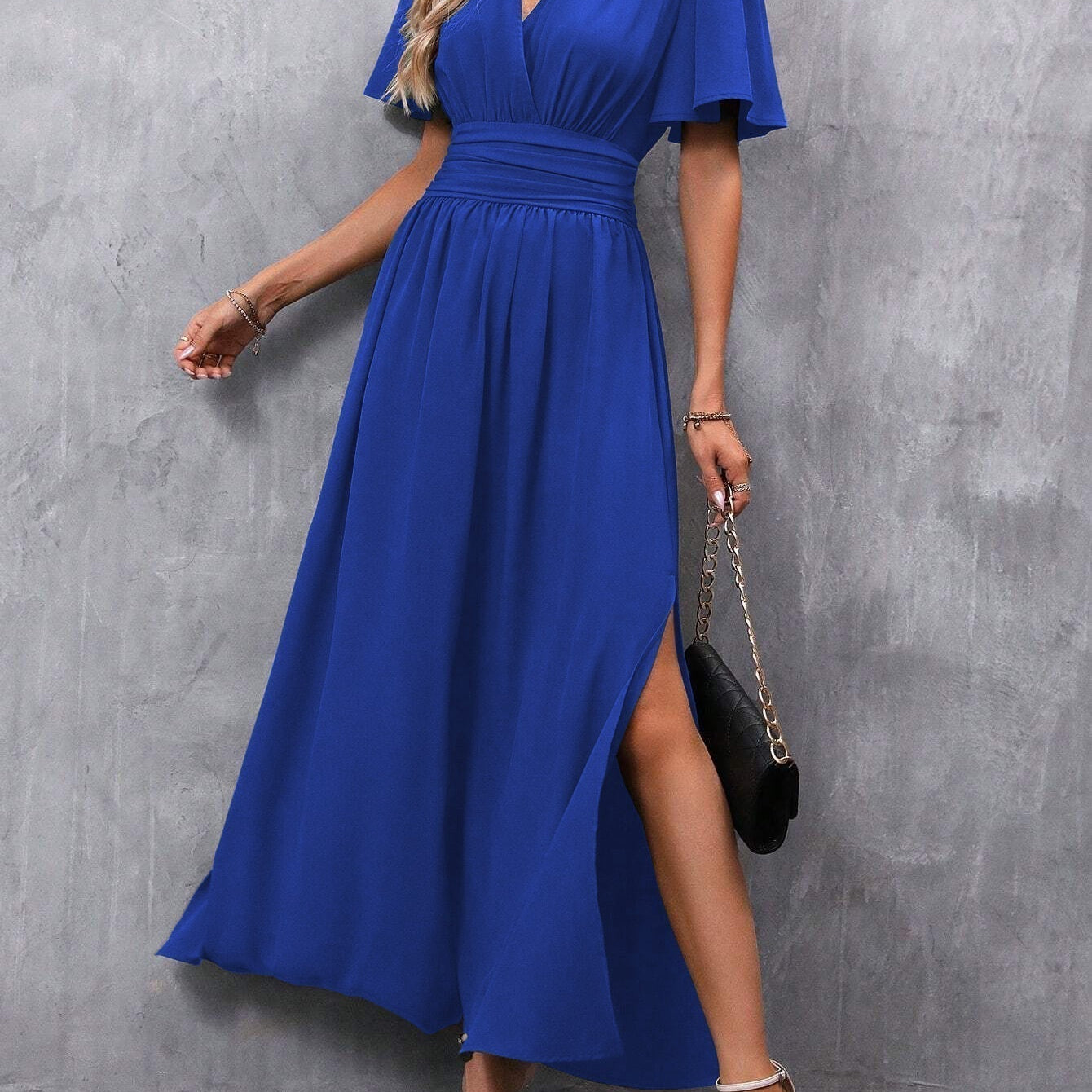 Eterna - Vestido Maxi Elegante Negro
