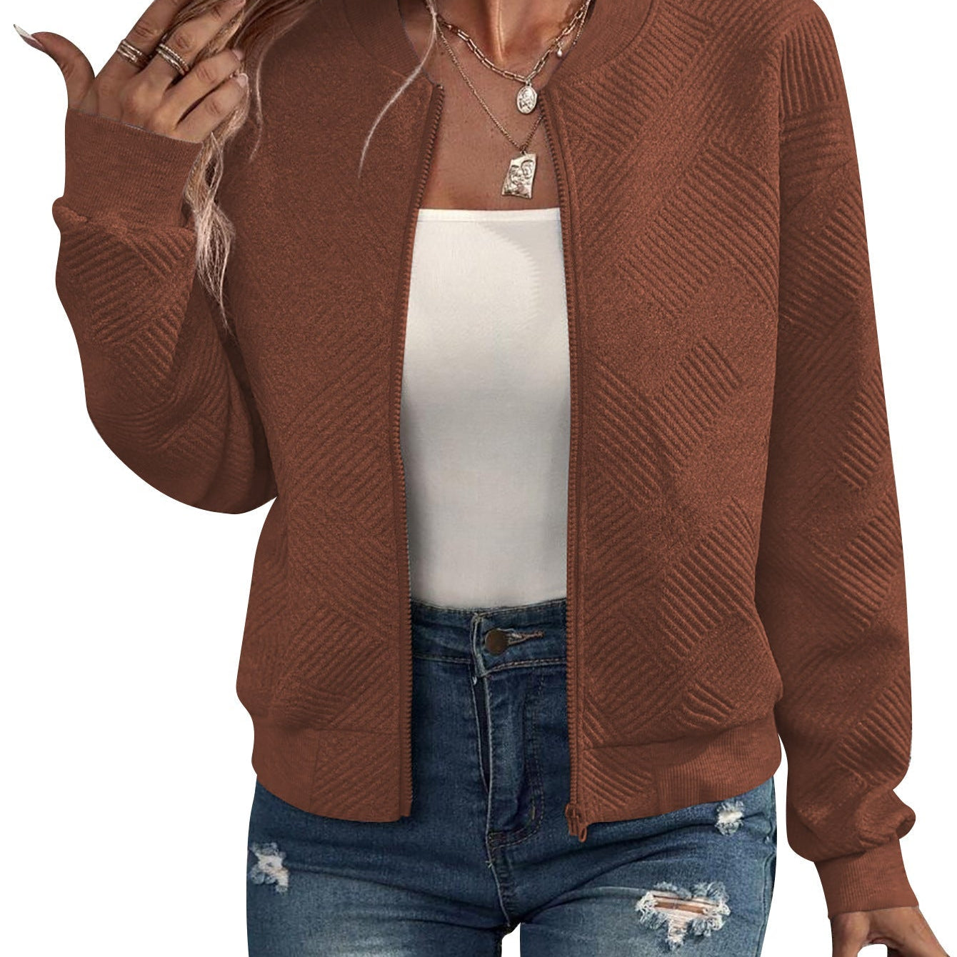 Dora - Chaqueta bomber estructurada