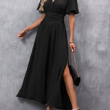Eterna - Vestido Maxi Elegante Negro