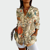 Camisa estilosa con estampado floral