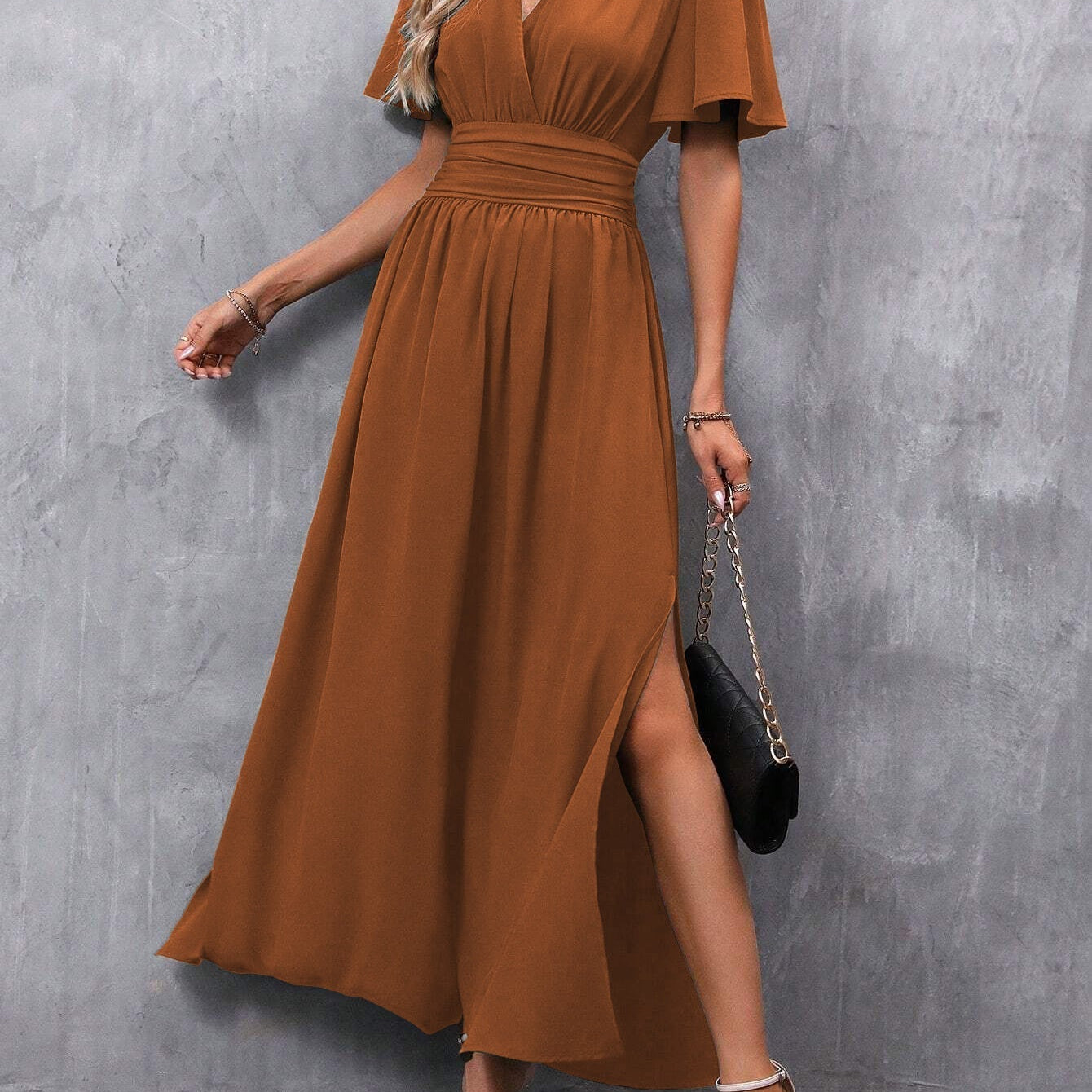 Eterna - Vestido Maxi Elegante Negro