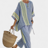 Lorena - Conjunto Boho de Lino y Bambú