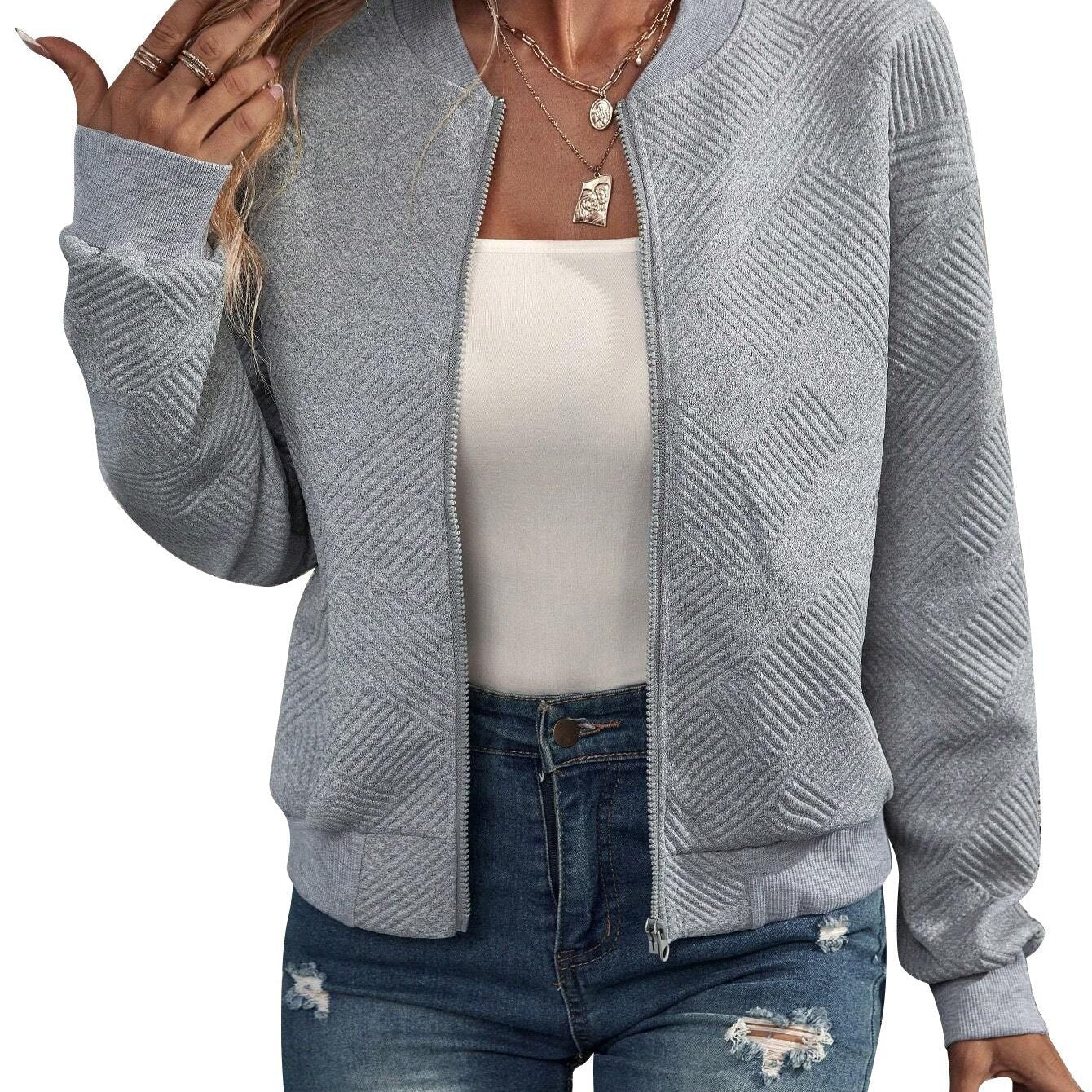 Dora - Chaqueta bomber estructurada