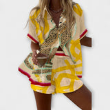 Filipa - Conjunto Corto Leopardo Chic