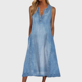 Vestido de mezclilla cómodo