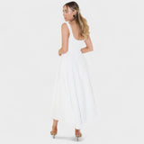 Maribel - Vestido Midi de escote cuadrado