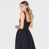 Maribel - Vestido Midi de escote cuadrado