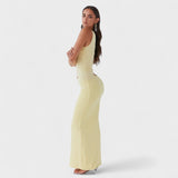 Serenela - Vestido maxi asimétrico