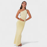 Serenela - Vestido maxi asimétrico