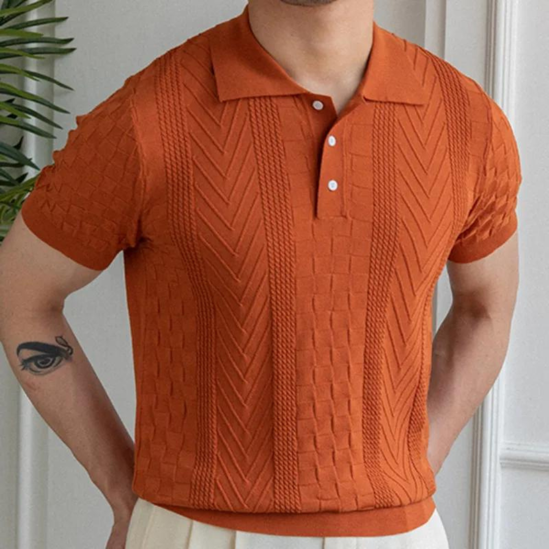 Polo - Mezcla Texturizada Jacquard