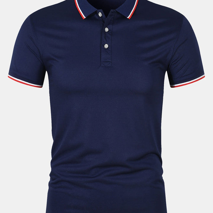 Camisa Polo - Cierre de Botón de Tejido
