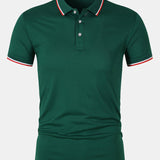 Camisa Polo - Cierre de Botón de Tejido
